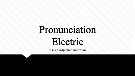 electrical - WordReference English dictionary, questions, discussion and forums. . Electrically pronunciation